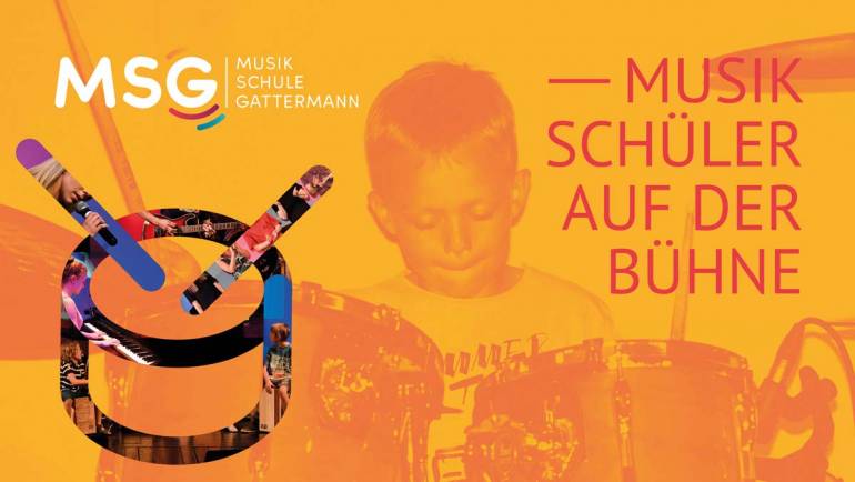 Musikschüler auf der Bühne