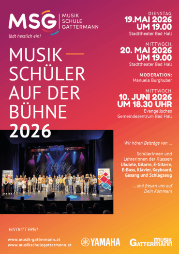 Musikschüler auf der Bühne 2026