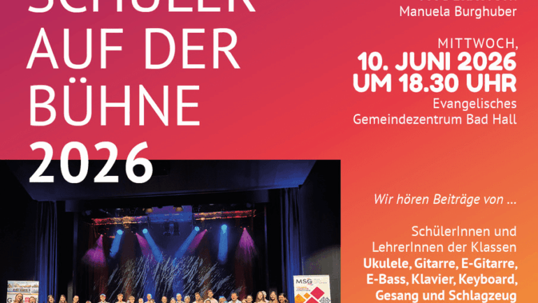 Musikschüler auf der Bühne 2026